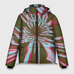 Куртка зимняя мужская Антисоциальный, цвет: 3D-черный
