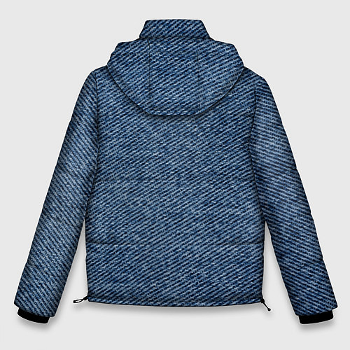 Мужская зимняя куртка Текстура джинсы / 3D-Черный – фото 2