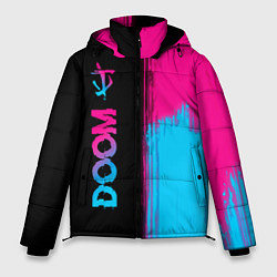 Куртка зимняя мужская Doom - neon gradient: по-вертикали, цвет: 3D-черный