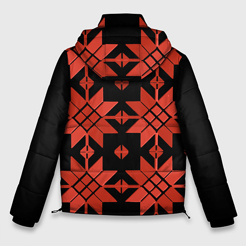 Мужская зимняя куртка Удмуртский - вертикаль black / 3D-Черный – фото 2