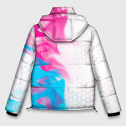 Мужская зимняя куртка Portal neon gradient style: по-вертикали / 3D-Черный – фото 2
