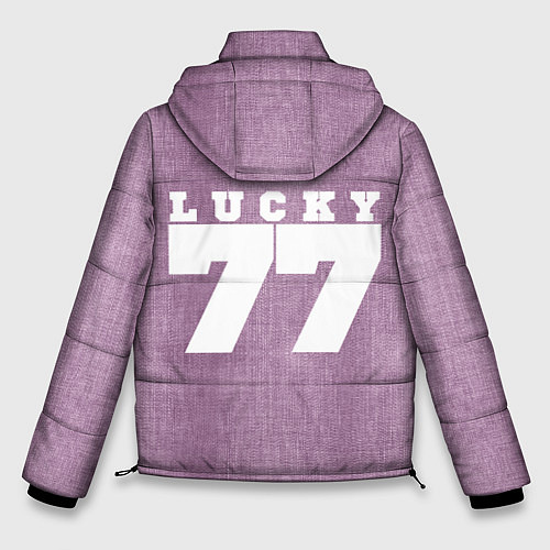 Мужская зимняя куртка Розовые джинсы lucky 77 / 3D-Черный – фото 2