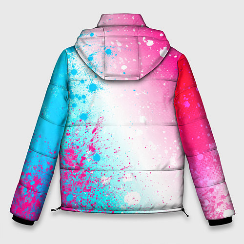 Мужская зимняя куртка My Chemical Romance neon gradient style: по-вертик / 3D-Черный – фото 2