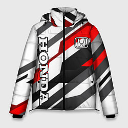 Куртка зимняя мужская Honda - red and white, цвет: 3D-светло-серый