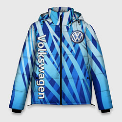 Куртка зимняя мужская Volkswagen - синий камуфляж, цвет: 3D-черный