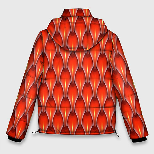 Мужская зимняя куртка Шкура красного дракона / 3D-Светло-серый – фото 2
