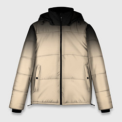 Куртка зимняя мужская Градиент: от черного к телесному, цвет: 3D-черный