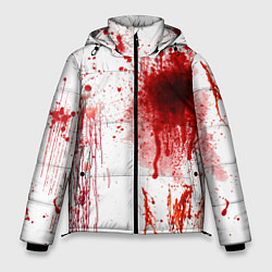 Куртка зимняя мужская Брызги крови, цвет: 3D-черный