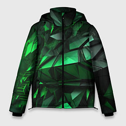 Мужская зимняя куртка Green abstract