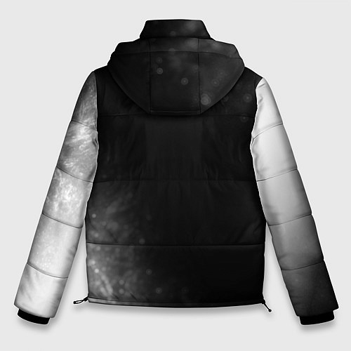 Мужская зимняя куртка Apex Legends glitch на темном фоне по-вертикали / 3D-Черный – фото 2