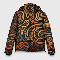 Куртка зимняя мужская Узор в викингском стиле, цвет: 3D-светло-серый
