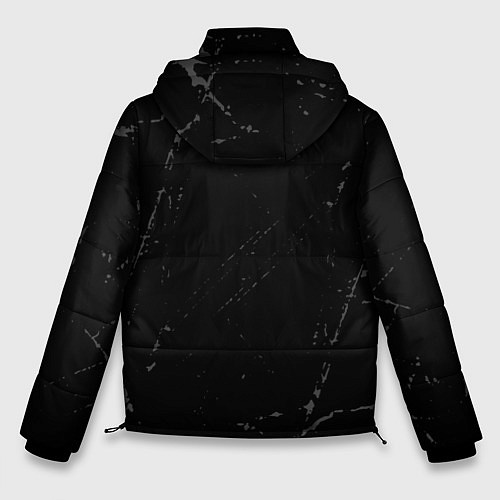 Мужская зимняя куртка System of a Down glitch на темном фоне вертикально / 3D-Черный – фото 2