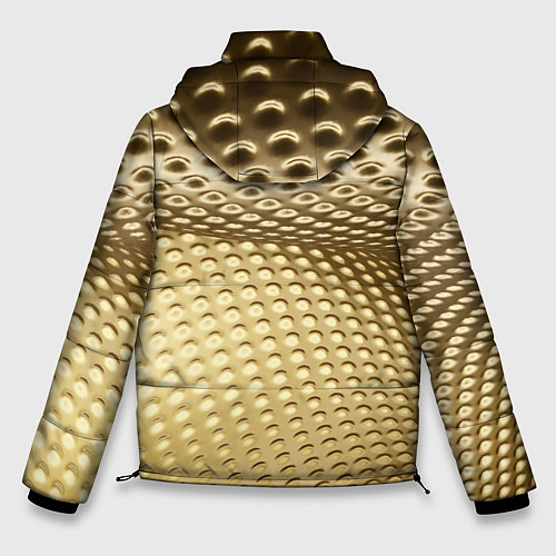 Мужская зимняя куртка Золотая сетка абстракция / 3D-Черный – фото 2