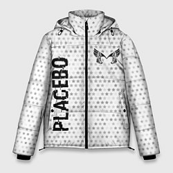 Мужская зимняя куртка Placebo glitch на светлом фоне вертикально