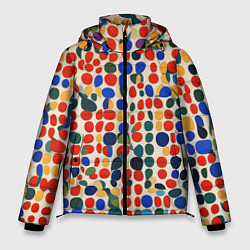 Куртка зимняя мужская Цветные зёрна, цвет: 3D-светло-серый