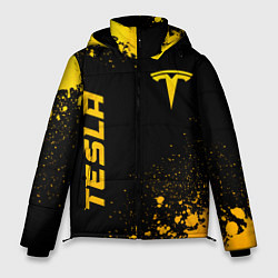 Мужская зимняя куртка Tesla - gold gradient вертикально