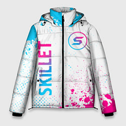 Куртка зимняя мужская Skillet neon gradient style вертикально, цвет: 3D-черный