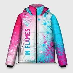 Куртка зимняя мужская In Flames neon gradient style по-вертикали, цвет: 3D-черный