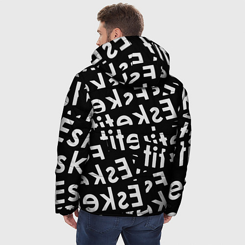 Мужская зимняя куртка Esskeetit rap / 3D-Светло-серый – фото 4