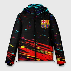 Куртка зимняя мужская Barcelona краски, цвет: 3D-красный