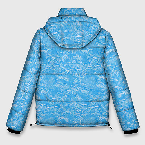 Мужская зимняя куртка Зимний снежный паттерн / 3D-Светло-серый – фото 2