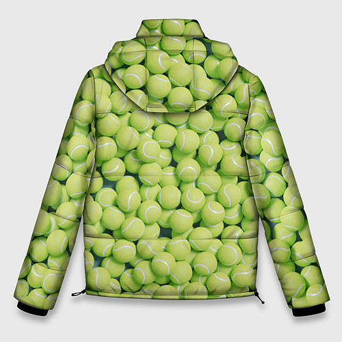 Мужская зимняя куртка Много теннисных мячей / 3D-Черный – фото 2
