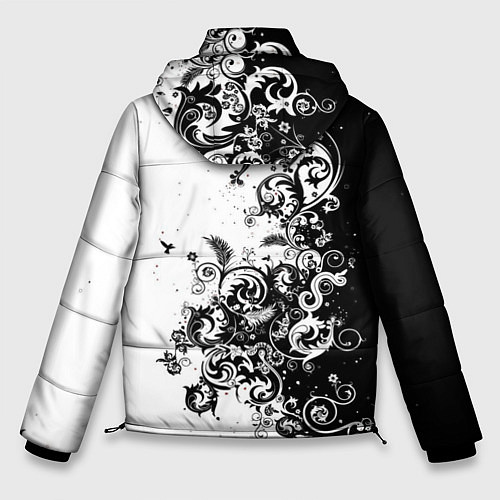 Мужская зимняя куртка Иллюстрация свободы / 3D-Черный – фото 2