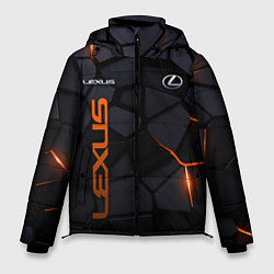 Куртка зимняя мужская Lexus - плиты с эффектом свечения, цвет: 3D-черный