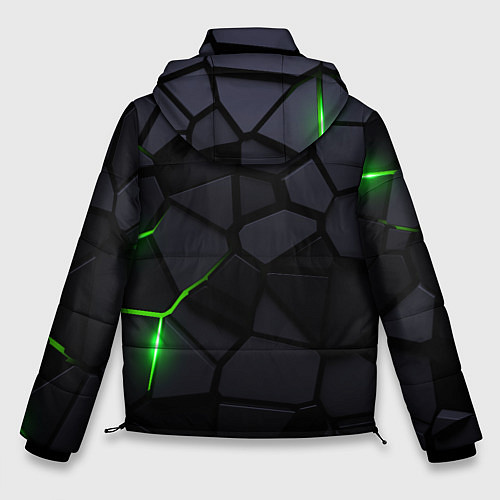 Мужская зимняя куртка Skoda - плиты с эффектом свечения / 3D-Черный – фото 2