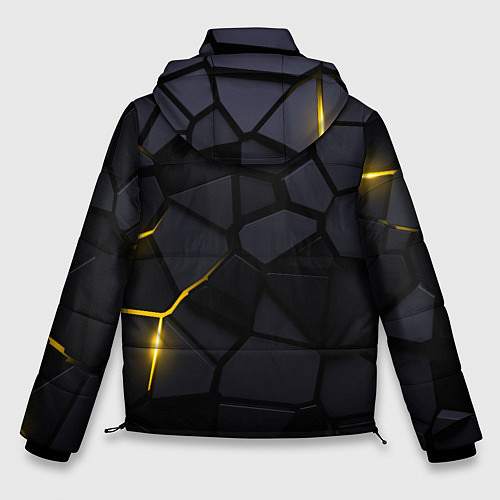Мужская зимняя куртка Hummer - плиты с эффектом свечения / 3D-Черный – фото 2