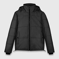 Куртка зимняя мужская Тёмно-серый однотонный текстура, цвет: 3D-черный