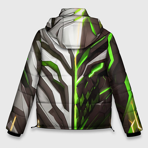 Мужская зимняя куртка Броня адская и райская зелёная / 3D-Светло-серый – фото 2