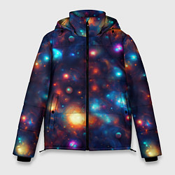 Куртка зимняя мужская Бесконечность звезд, цвет: 3D-светло-серый