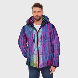 Куртка зимняя мужская Размазанная краска, цвет: 3D-светло-серый — фото 2