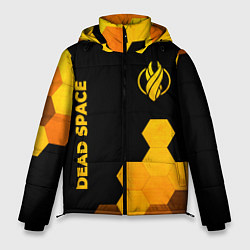 Куртка зимняя мужская Dead Space - gold gradient вертикально, цвет: 3D-черный