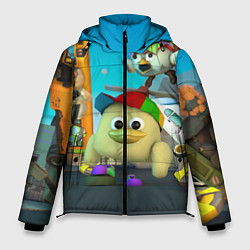 Куртка зимняя мужская Маленький Мальчик Чикен Ган, цвет: 3D-светло-серый