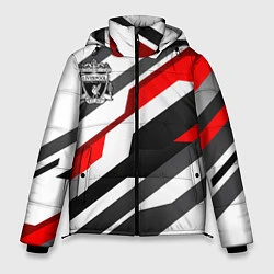 Куртка зимняя мужская Ливерпуль - абстракция, цвет: 3D-красный