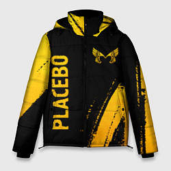 Мужская зимняя куртка Placebo - gold gradient вертикально