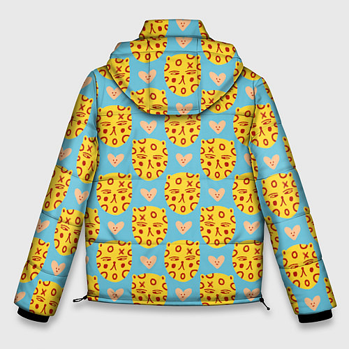 Мужская зимняя куртка Каракули леопарда / 3D-Светло-серый – фото 2