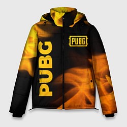 Мужская зимняя куртка PUBG - gold fire gradient