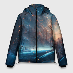 Куртка зимняя мужская Сказочный лес, цвет: 3D-красный