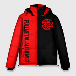 Куртка зимняя мужская Стальной алхимик - красная печать Альфонс, цвет: 3D-красный