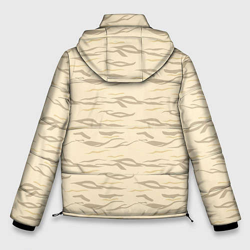 Мужская зимняя куртка Пастельный тигр / 3D-Черный – фото 2