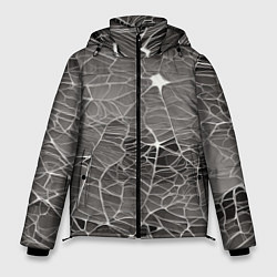 Куртка зимняя мужская Паутина паука, цвет: 3D-черный