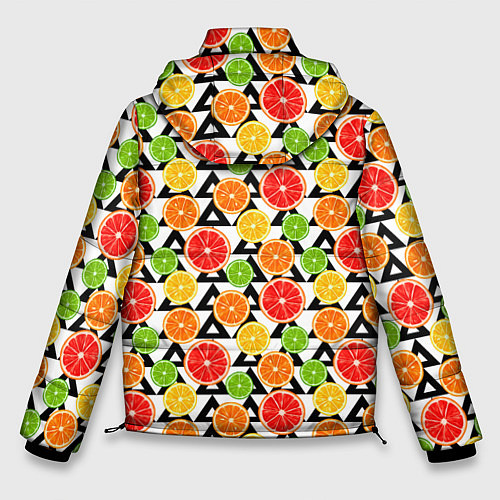 Мужская зимняя куртка Citrus pattern / 3D-Светло-серый – фото 2