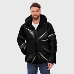 Куртка зимняя мужская Хрустальные узоры, цвет: 3D-черный — фото 2