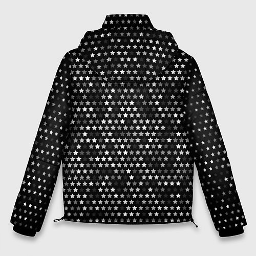 Мужская зимняя куртка My Chemical Romance glitch на темном фоне по-верти / 3D-Черный – фото 2