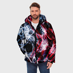 Куртка зимняя мужская Дым и стрелки, цвет: 3D-черный — фото 2