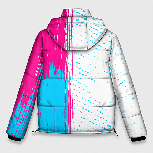 Мужская зимняя куртка Skillet neon gradient style по-вертикали / 3D-Черный – фото 2