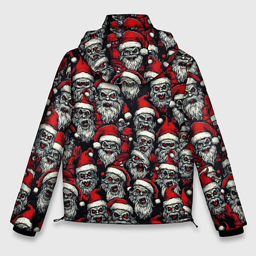 Мужская зимняя куртка Плохой Санта Клаус / 3D-Черный – фото 2